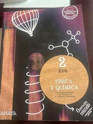 Libro Fisica y Quimica 2 eso