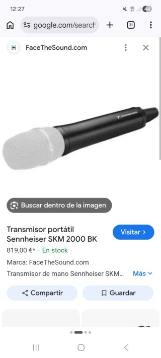 Cuerpo Micrófono Sennheiser SKM 2000