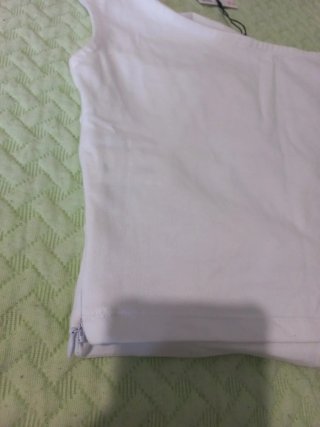 Top Zara Blanco Talla S