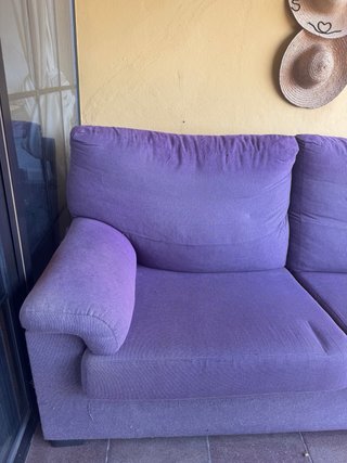 Sofá morado tela 190x83