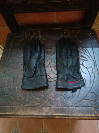 Guantes de piel mujer invierno