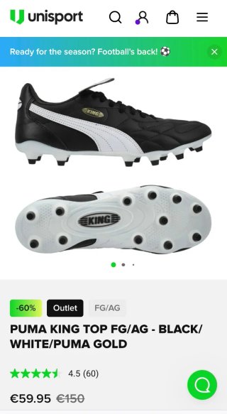 Zapatillas Puma King Talla 39