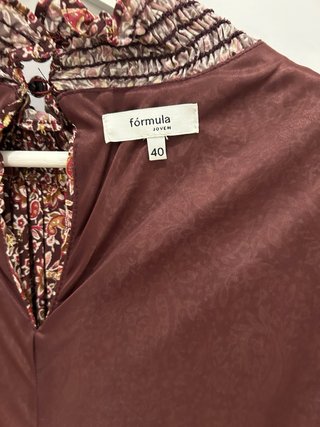Vestido Fórmula Joven estampado talla L