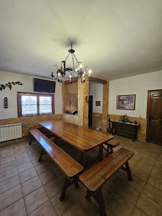 Mesa rústica madera maciza estilo clásico rústico