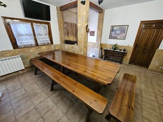 Mesa rústica madera maciza estilo clásico rústico