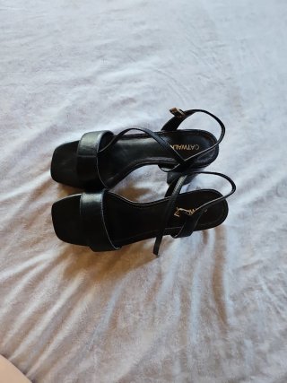Tacones negros plataforma