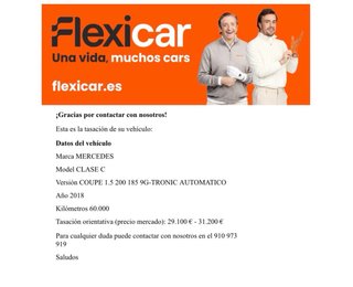 Mercedes C 180 coupé 2018 54000 156 cv único dueño