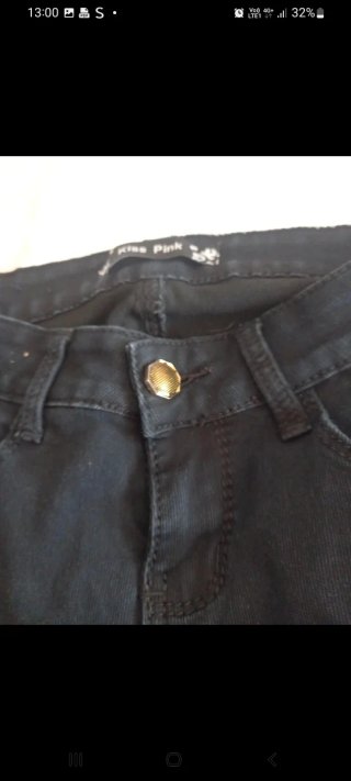 Pantaloni donna neri con fiocchi