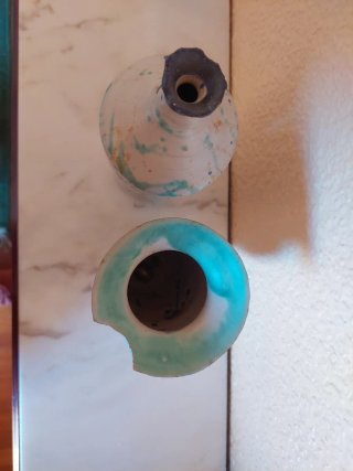 Conjunto 2 jarrones cerámica