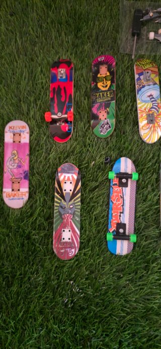 Lote de 10 Skateboards y Rampas