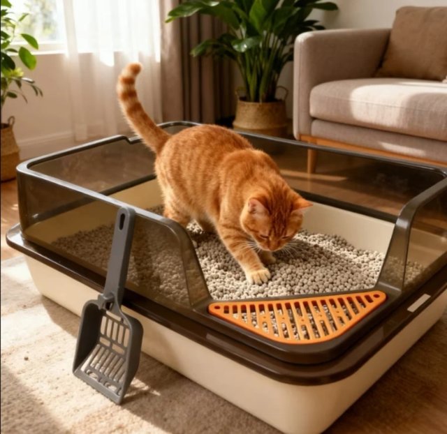 Caja Arena Gato | 52x35x20cm | Con Pala