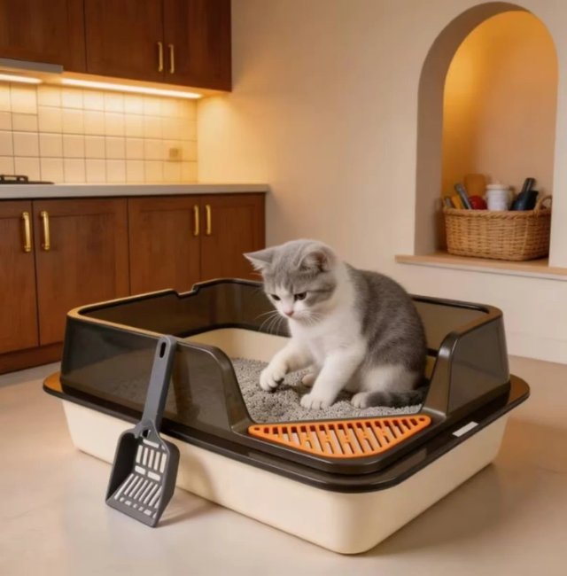 Caja Arena Gato | 52x35x20cm | Con Pala