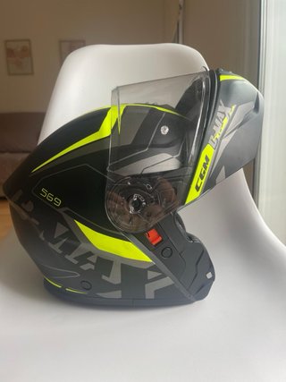 Casco Moto CGM C-MAX 569 Negro/Amarillo Talla XXl