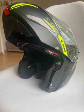 Casco Moto CGM C-MAX 569 Negro/Amarillo Talla XXl