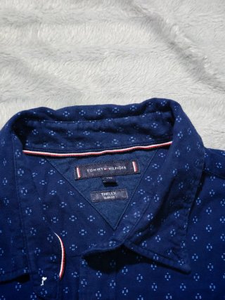 Camisa Tommy Hilfiger Azul Marino Estampada