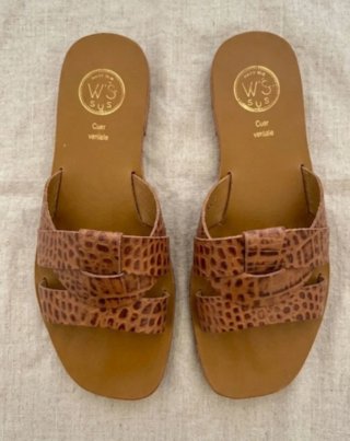 Sandalias animal print marrones Talla 38