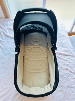 Capazo Jane Sweet Cloud Negro Con Brújula Nuevo