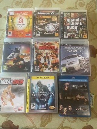 Lote Videojuegos PS3: F1 2010, GTA IV, NBA 2K9