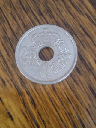 2 Monedas 25 Pesetas España Juan Carlos I