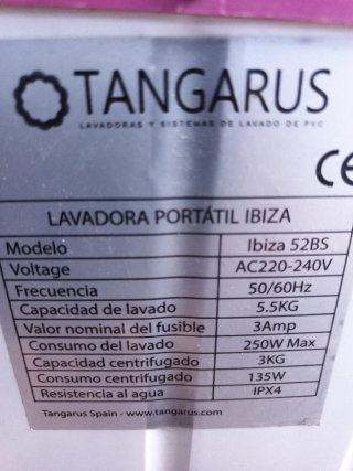 Lavadora Portátil Ibiza 5.5kg