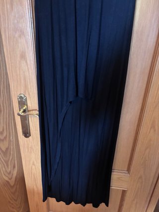 Vestido Negro Camaleonica largo asimetrico