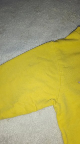 Sudadera bebé camaleón amarilla