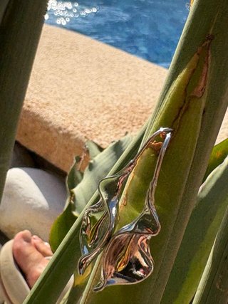 Pendientes Flor Tallados a Mano