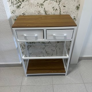 Mueble organizador 2 cajones y 2 estantes