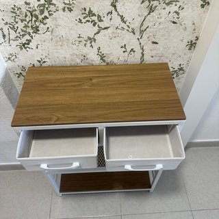 Mueble organizador 2 cajones y 2 estantes