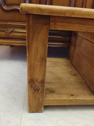 Mesa de centro madera y cristal