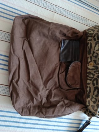 Bolso totebag  Zara leopardo