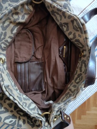 Bolso totebag  Zara leopardo