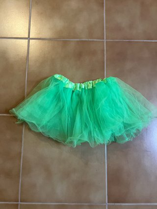 Tutú verde neón niños talla 3/5