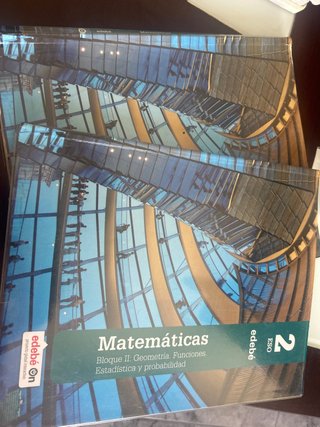 Libro de matemáticas de 2 de la eso buen estado