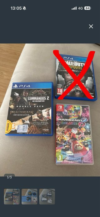 Pack Juegos PS4 y Switch: Commandos, Mario Kart