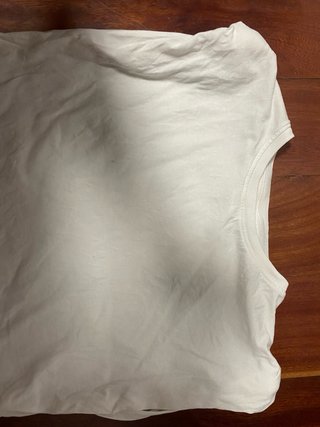 Camiseta sin mangas blanca