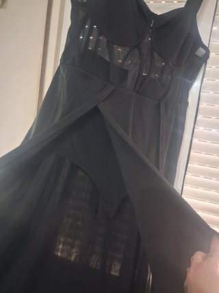 Vestido negro mujer