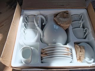 Juego de café de porcelana