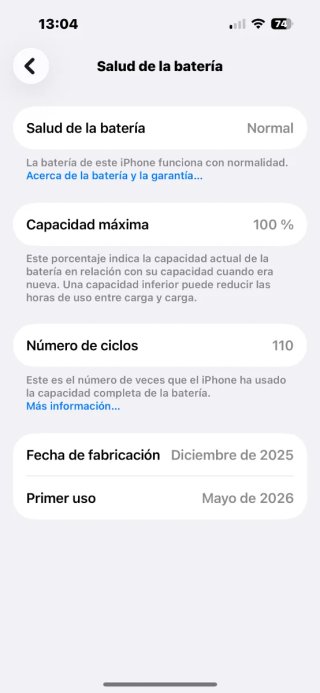 iPhone 16 Azul 128GB - Salud 100%