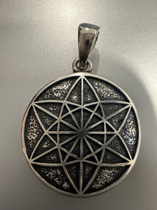 Colgante Plata de ley flor de la vida