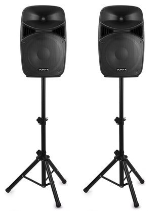 VONYX VPS122A 800W Set Altavoces con Tripodes