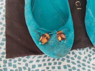 Bailarinas Gucci ante Bambú Talla 37 (Muestrario)