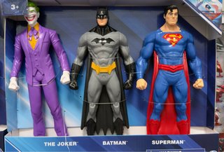 Muñecos Batman, Joker y Superman