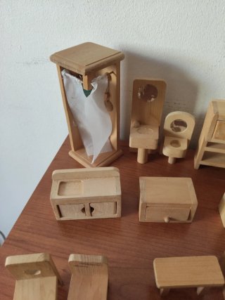 Lote muebles casa de muñecas.