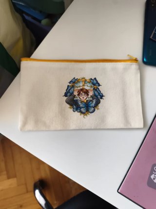Neceser estampado con mariposas y Harry potter