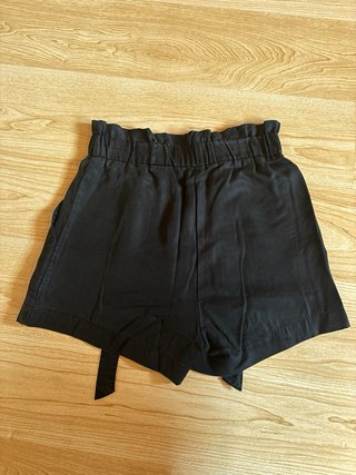 Shorts H&M Paperbag Negros