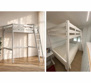 Estructura cama alta Ikea Stora + colchón de regal