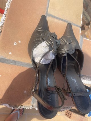 Tacones Vintage Dorados y Plateados