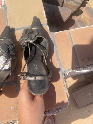 Tacones Vintage Dorados y Plateados
