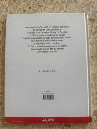 Lote 5 Libros Clásicos Infantiles El Cid Quijote